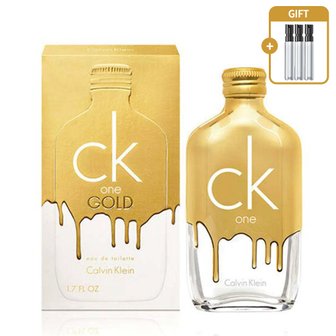 Calvin Klein 캘빈클라인 CK ONE 골드 EDT 50ml + 앰플3종