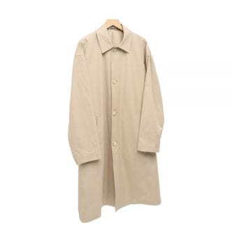 오라리 오라리 FINX HARD TWIST GABARDINE SOUTIEN COLLAR COAT (A23SC01FB BEIGE CHAMBRAY) (