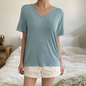 오르비 브이넥 반팔 티셔츠_P392787421