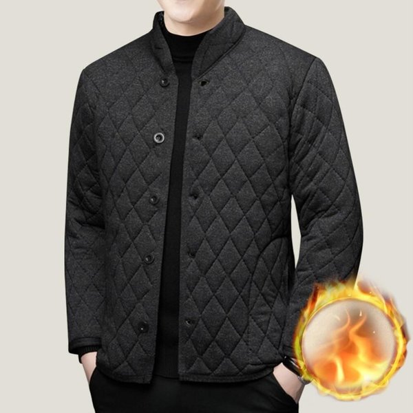 겨울 남자 방한 퀄팅 웰론 무지 반목 버튼 점퍼 OC-JUP-SWEE8E31