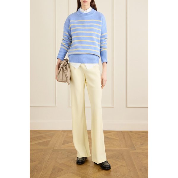 라 리뉴 마린 스트라이프 울 캐시미어 블렌드 스웨터 멀티 46376663163013213