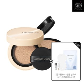 정샘물 스킨 누더 커버레이어 쿠션 (리필포함) + 물크림8ml + 앰플선5ml + 브이리프팅마스크 1매