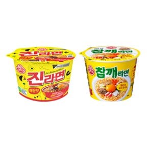 진라면 매운맛(큰컵) 6개 + 참깨라면(큰컵) 6개 / 총12개