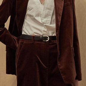 Around belt Umber with Gold buckle 로서울 벨트