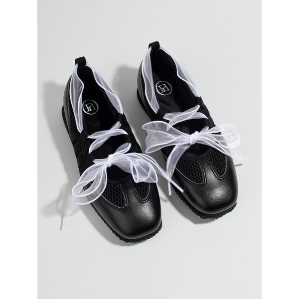 오데뜨 메쉬 구동화 발레리나 플랫 운동화 (3cm/3colors)