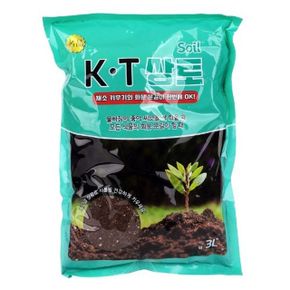 상토 채소작물 씨앗파종 모 영양분 흙 거름 퇴비 3L X ( 3매입 )