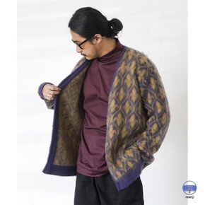 니들스 남성 가디건 퍼플 Mohair Cardigan Ornament PU311