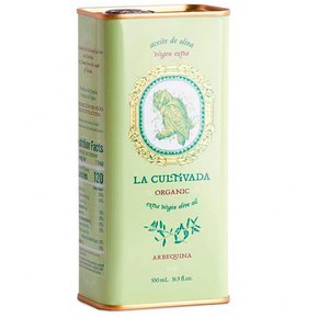 LA CULTIVADA 엑스트라 버진 알베퀴나 올리브 오일 500ml Tin