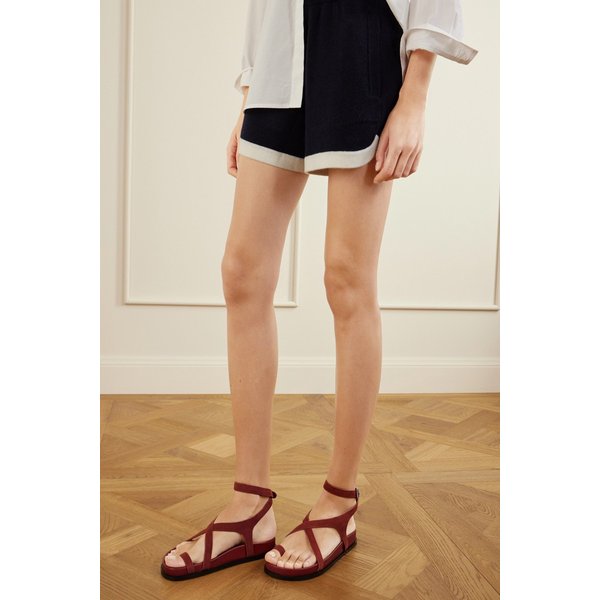 에머리 자렌 슬림 가죽 샌들 브릭 46376663162971483