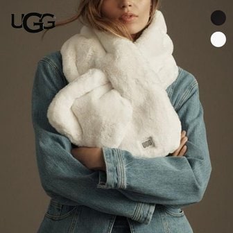 UGG 어그 목도리 폭스 퍼 머플러 2컬러 겨울 스카프