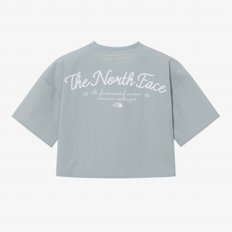 [노스페이스 공식] NT7UR36L 화이트라벨 여성 아이스런 반팔 라운드티_COOL GRAY