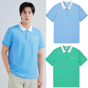 [24S/S] 디스커버리 DMTSGU043 남성 스트라이프 카라티 여름 반팔 폴로 카라 티셔츠