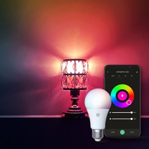 스마트 LED 전구 컬러 Z26 9W 지그비 원격 음성제어