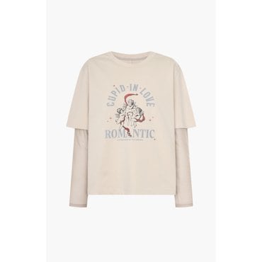라인어디션 [LINE 라인] (N689) 큐피드 레이어드 티셔츠 (NWTSPD0500)