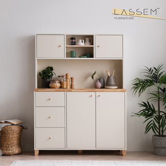 LASSEM 라샘 릴리 1200 선반 주방수납장 세트 MRSS1833