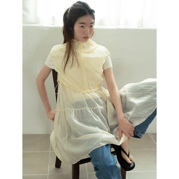 SHEER VEST JUMPER_LIGHT BEIGE