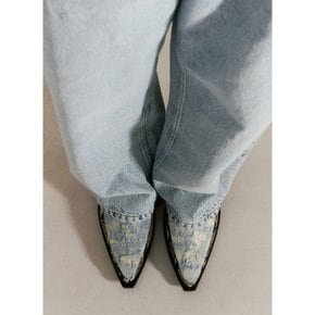 [해외배송] 이티스 힐 뮬 F315006 Nico Denim Slashed