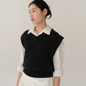 FW24 Olivier Vest Black-Melange