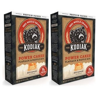  코디악 케이크 플랩잭 앤 와플 믹스 버터밀크 Kodiak Cakes Pancake Mix 567g 2개