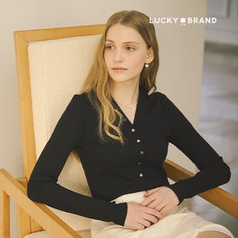  [Lucky Brand] 럭키브랜드 24SS 리브드 오픈 풀오버 3종