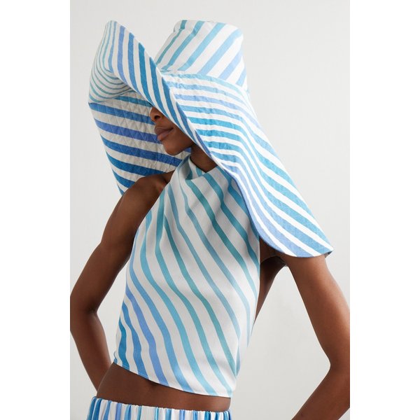 마라크시 라이프 파멜라 스트라이프 코튼 블렌드 햇 1647597358202613