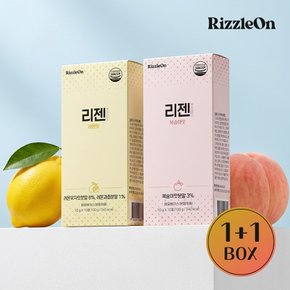 [리즐온] 리젠 레몬맛 (10gx10포) x 1박스+리젠 복숭아맛 (10gx10포) x 1박스