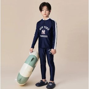 24SS KIDS]바시티 래쉬가드 & 워터레깅스 세트 뉴욕양키스  7ASWV0143-50NYS