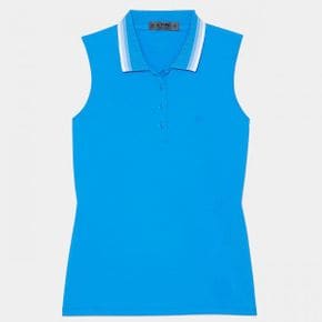 DETAILED COLLAR SLEEVELESS PLO G4LS23K860A-CERUL 여성 디테일 칼라 슬리브리스 폴로