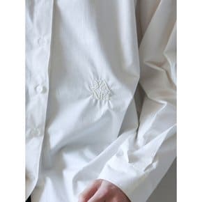 EMBROIDERY COTTON SHIRTS_WHITE