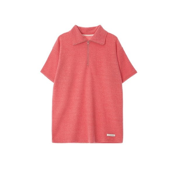 Zipper Collar Dress _ RED