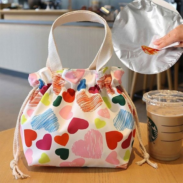 [옷자락] 여성 피크닉 도시락 가방 방수 보냉 토트백