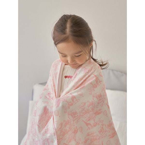 베이비뜨왈 거즈면 거즈뱀부 소재 유아 블랭킷 담요