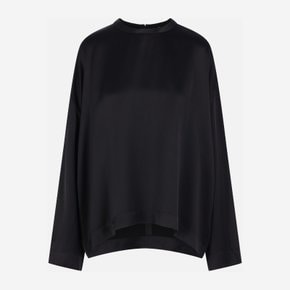 [해외배송] 토템 크루넥 인비저블 백 지퍼 새틴 블라우스 261WRT0656FB0546 001