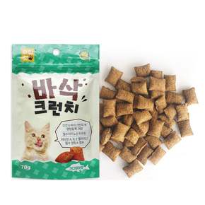 바삭크런치 고양이 가다랑어 70g 간식 아임캣