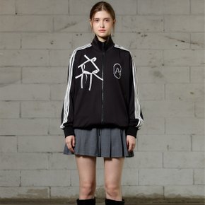 PEACH JERSEY TRACK TOP / BLACK