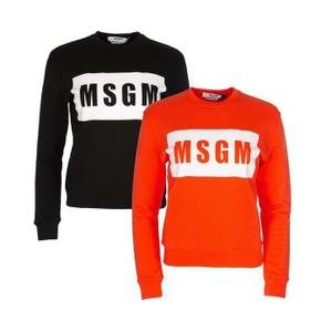 몬플 MSGM 박스 로고 프린팅 맨투맨 여성 2종 2841MDM96 2841MDM96M2