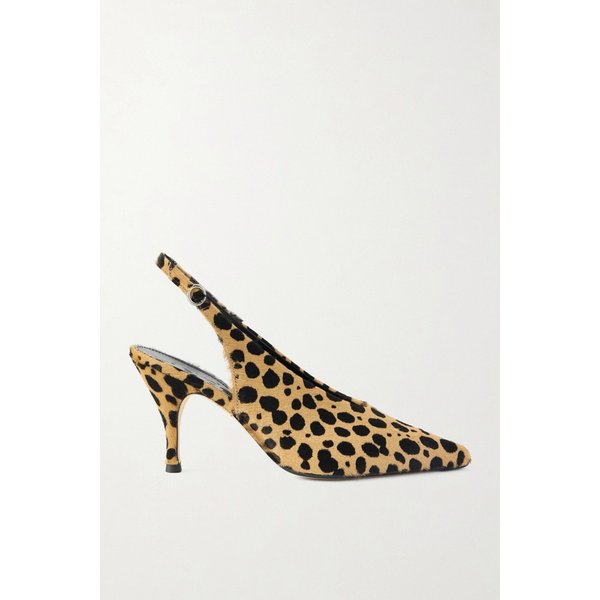 에이디 칼라 레오파드 프린트 카프 헤어 펌프스 46376663162976813