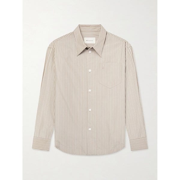 스트라이프 코튼 포플린 셔츠 46376663162992542