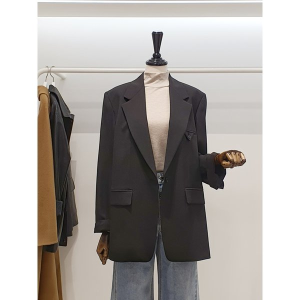 [파주점] 쥬크 주크 루즈핏 원버튼 싱글 자켓 V261MSF906