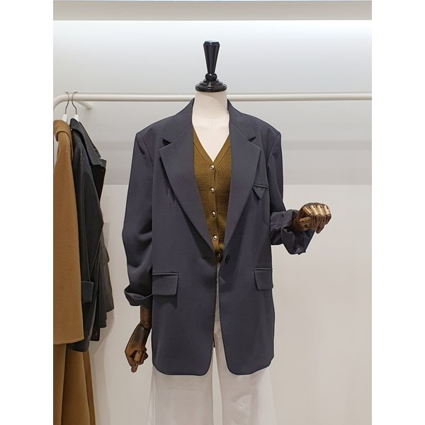 [파주점] 쥬크 주크 루즈핏 원버튼 싱글 자켓 V261MSF906