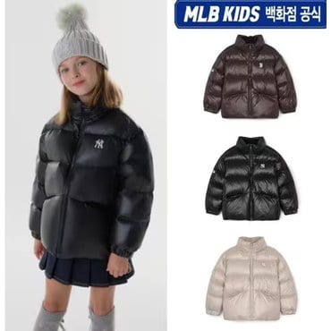 MLB키즈 (신세계강남 단독) 24년FW [KIDS] 베이직 스포티브 글로시 숏다운 7ADJB1246 (3color)