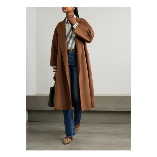 루드밀라 벨트 캐시미어 코트 브라운 1647597337800879