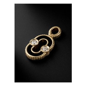 Magnetic 18-Karat Gold Multi-Stone Pendant