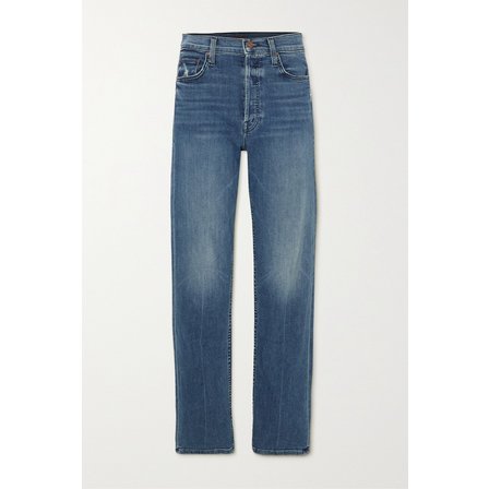 마더데님 The Tomcat Hover High-rise Straight Leg Jeans 다크 데님