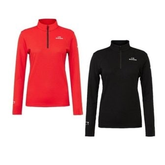 아이더 [부산점] 헤리티지 여성 폴라텍 긴팔짚업 티셔츠 DWP25231