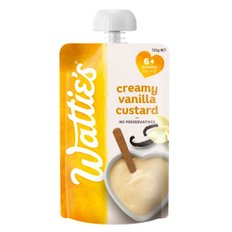 와티스 크리미 바닐라 커스터드 6m+ Watties Custard Smooth 120g 8개