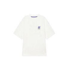 [23SS] [BASIC] 화이트 풀 로고 공용 반팔 티셔츠 CSTS3E003WT