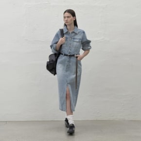 나인 CANOLA COLLAR DENIM DRESS_S OP6150