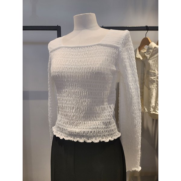 [여주점] 스퀘어넥 셔링 니트(SAKP33531)