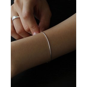 [White gold] Snake Chain Bracelet